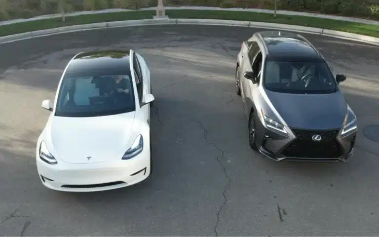 Tesla Model Y vs Lexus race across California