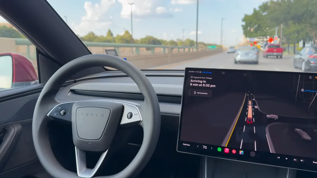 Man takes driverless Tesla Robotaxi EV during rush hour and instantly regrets it