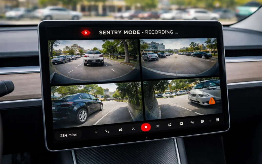 Tesla owner checks Sentry camera footage and immediately issues warning to other owners