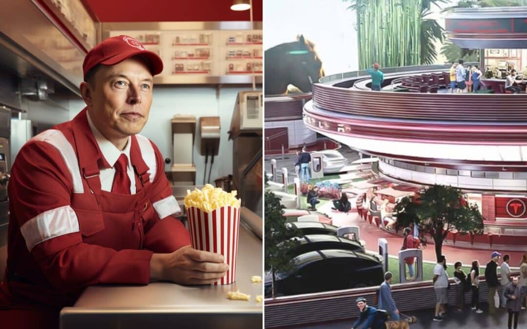 Elon Musk is now building a Tesla drive-in diner and movie theater