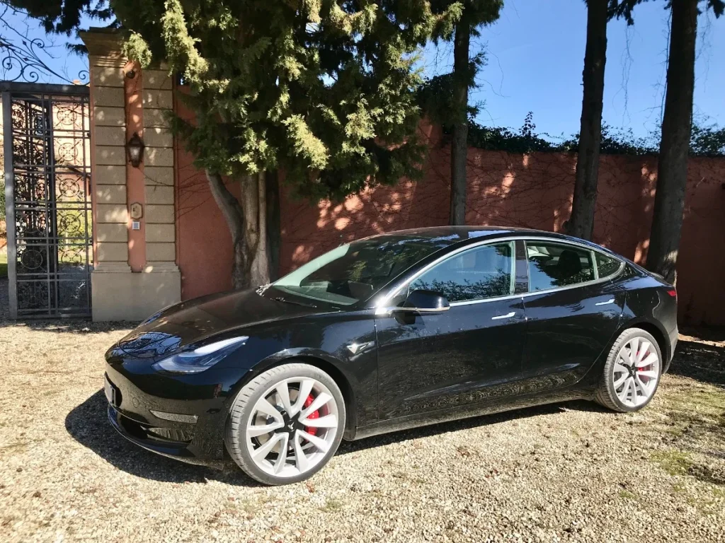 Tesla has produced six passenger models to date ranging from the original Roadster to the Cybertruck model 3 outside