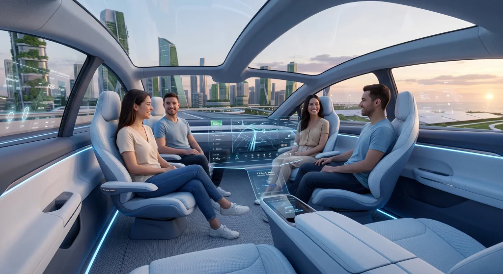 We asked Google Gemini to create a Tesla in 2050 and this is what it came up with