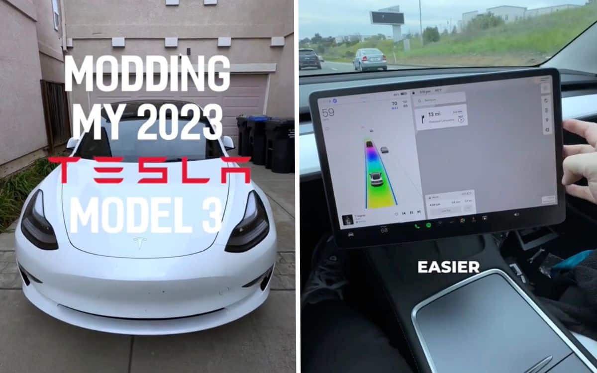 Tesla DIY hacks - rotating screen