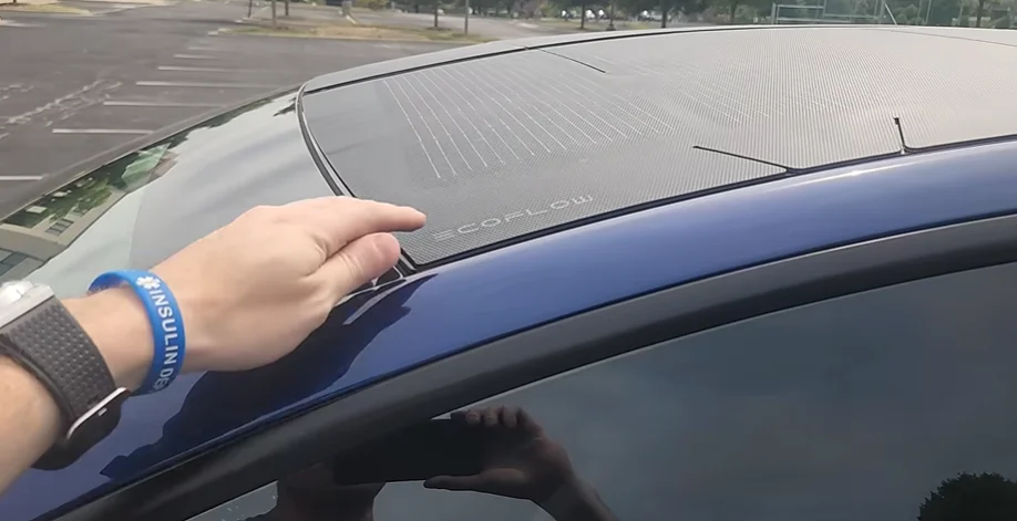 US man who installed solar film onto roof of his Tesla Model 3 shares how useful they've been one month in