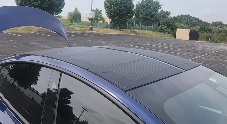 US man who installed solar film onto roof of his Tesla Model 3 shares how useful they've been one month in