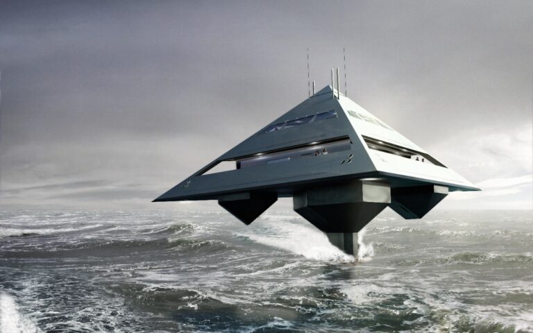 Tetra Pyramid-shaped yacht, featured image
