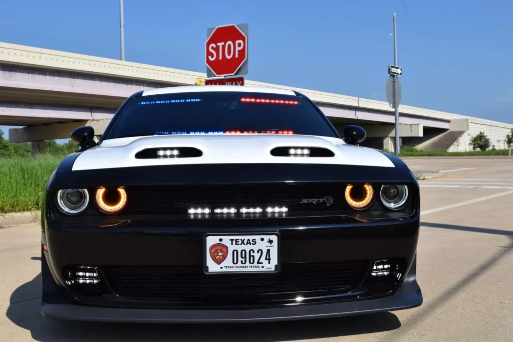 This 1080HP modified Dodge Challenger SRT Hellcat Redeye muscle car went from outrunning the cops to being driven by them after being seized by Texas DPS
