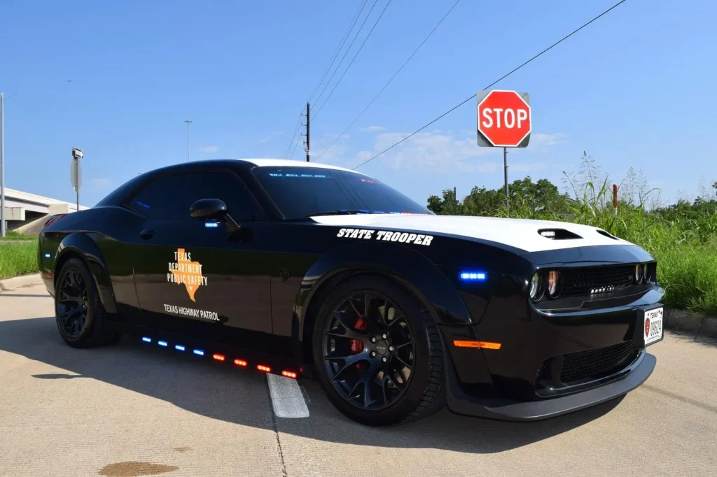 This 1080HP modified Dodge Challenger SRT Hellcat Redeye muscle car went from outrunning the cops to being driven by them after being seized by Texas DPS