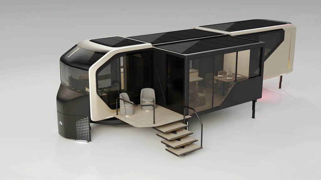California company unveils luxury trailer that expands like it's a telescope