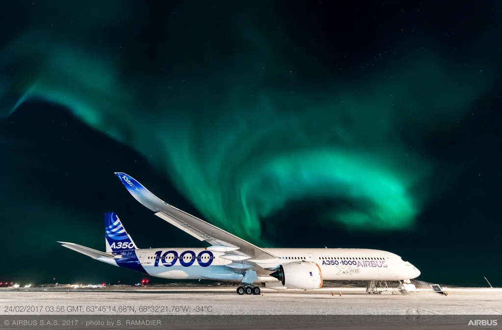 The Airbus A350 underwent extreme environmental evaluation inside a specialized laboratory in Florida during its certification campaign