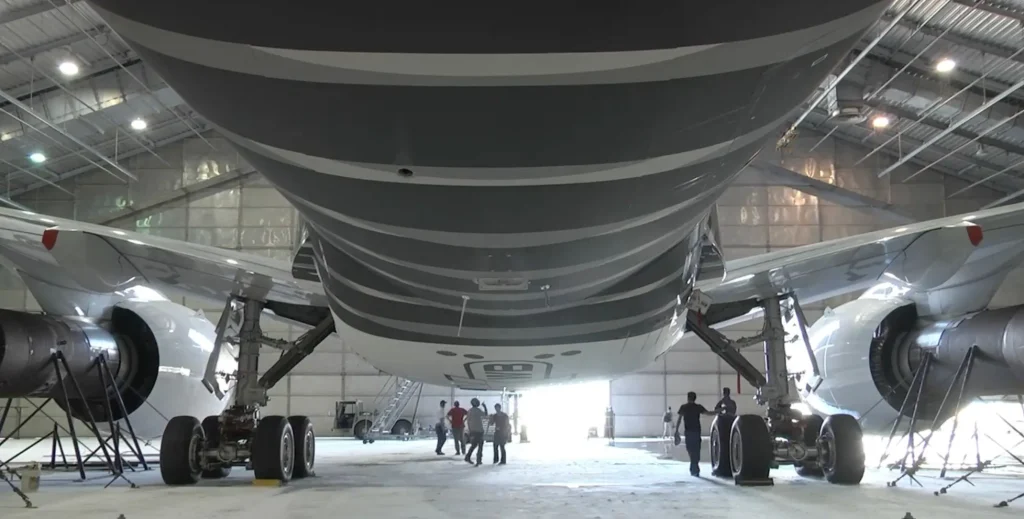 In Florida, of all places, aircraft including the Airbus A350 are cold-weather tested using a lab chamber that simulates heat, cold, and even ice and snow