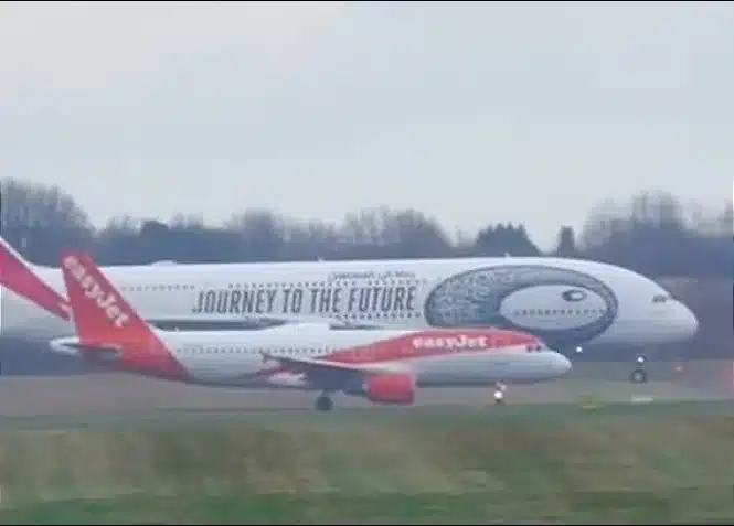 The Airbus A380 is an absolutely massive aircraft