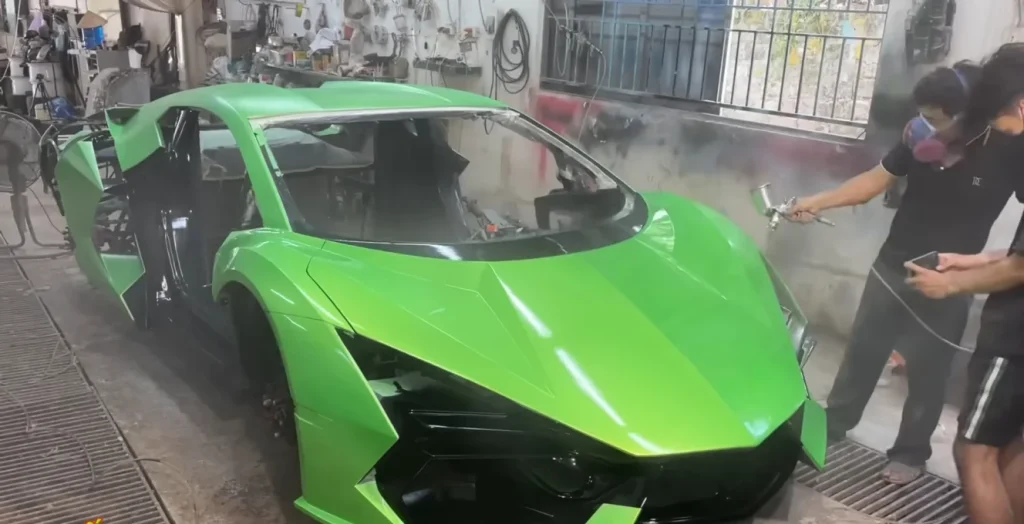 Man spent 350 days handcrafting a $346 car into a $2,900,000 Lamborghini Revuelto supercar