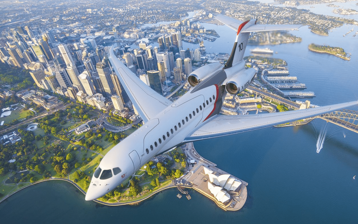 The Dassault Falcon 10X is the penthouseof the skies