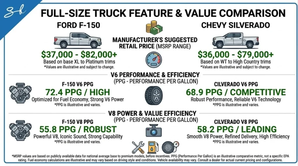 The Ford F-150 and Chevy Silverado are America's best-selling and second-best-selling vehicles, respectively, and it's easy to see why