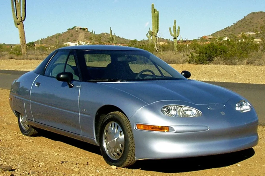 The GM EV1 is, or perhaps we should say was, an early attempt at creating a mass-produced electric car in the 1990s