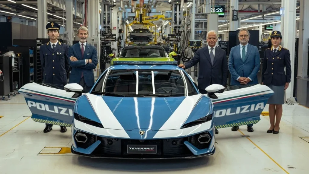 The Italian police just took delivery of a Lamborghini Temerario, their sixth different Lambo model