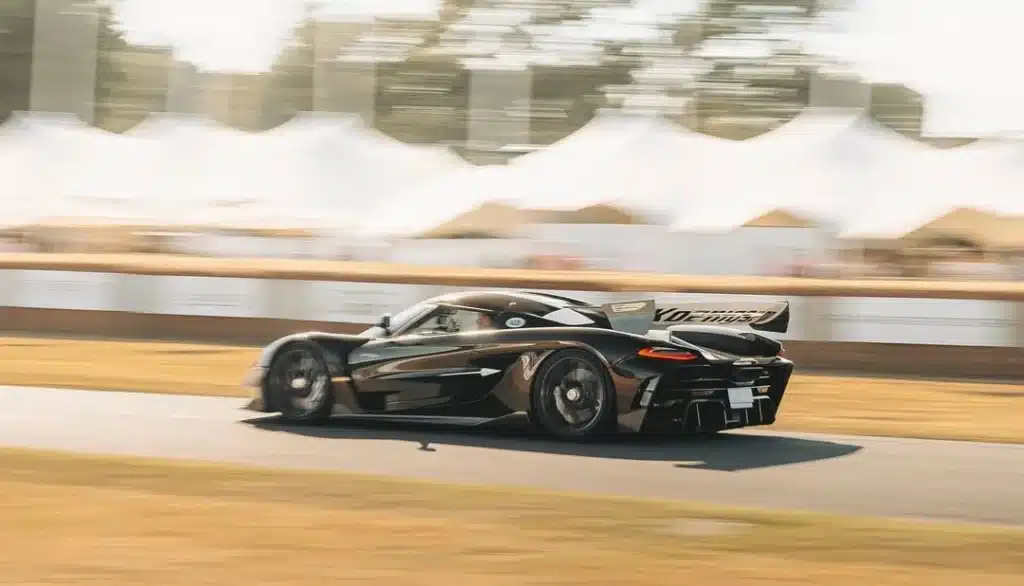 Czinger Goodwood record The Koenigsegg Jesko Attack Sadair's Spear just smashed previously held by Czinger