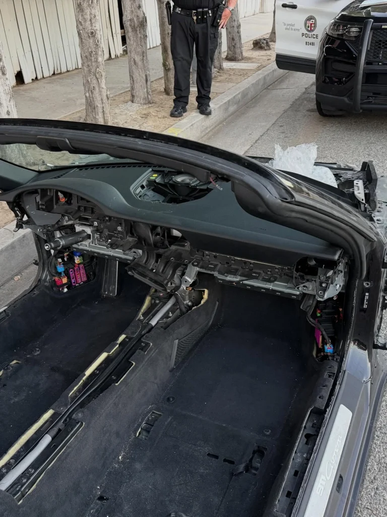 The LAPD recently recovered a $150,000 Porsche 911 Cabriolet that had been stolen, although 'recover' is a strong word