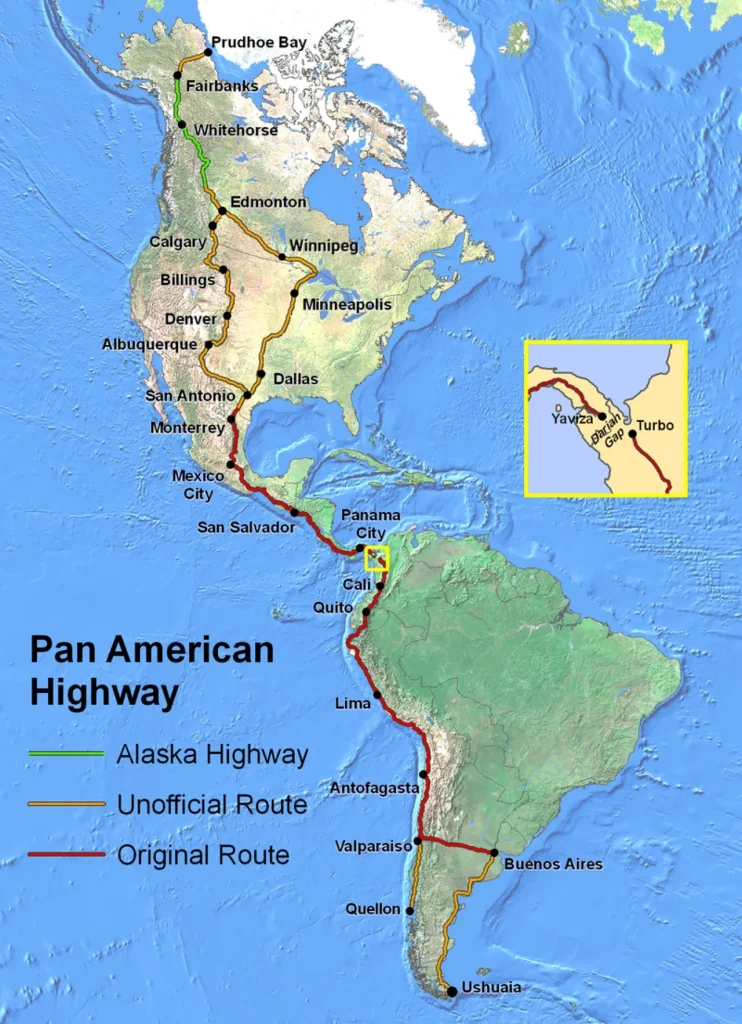 The Pan-American Highway - the world’s longest road - stretches over 20,000 miles across 14 countries