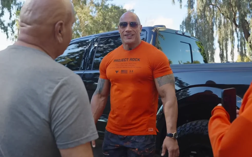 After being overwhelmed by a man who overcame homelessness, Dwayne Johnson - AKA The Rock - gifted him $100,000 and his own personal truck