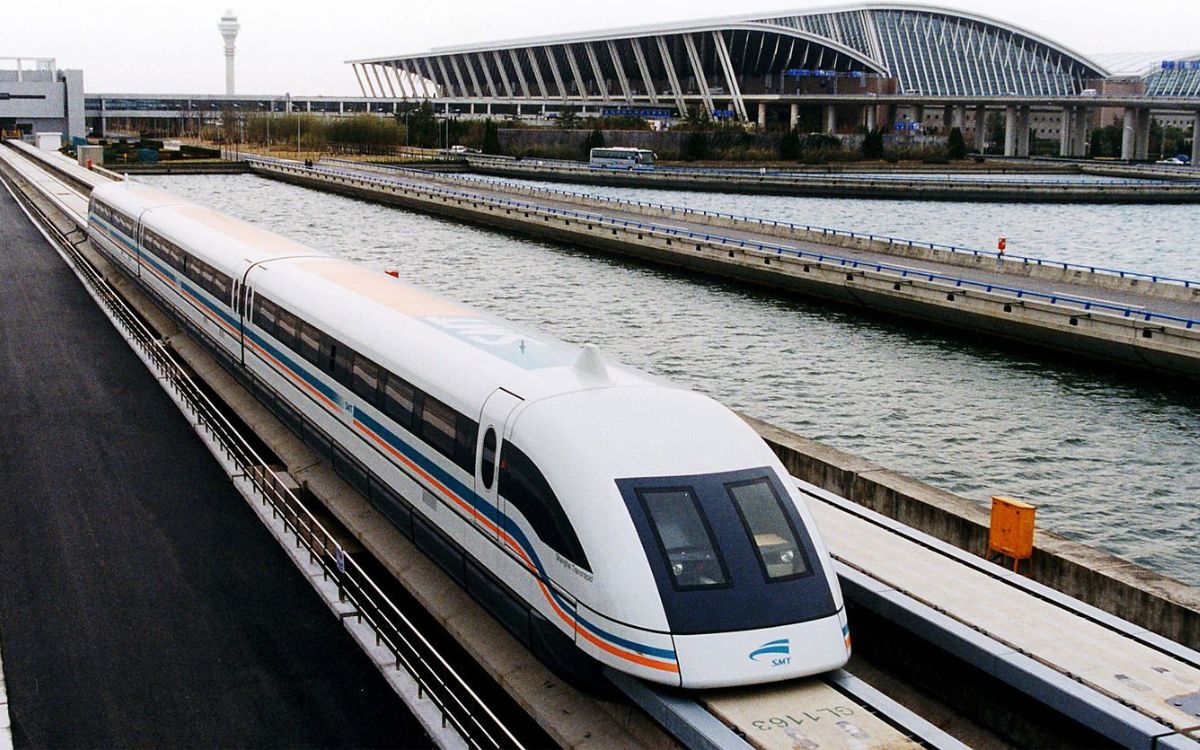 The Shanghai Maglev is the first step in the world's fastest train project