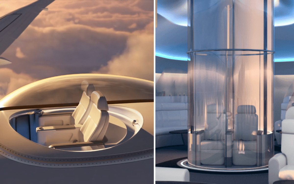 The SkyDeck basically lets passengers sit on top of the plane