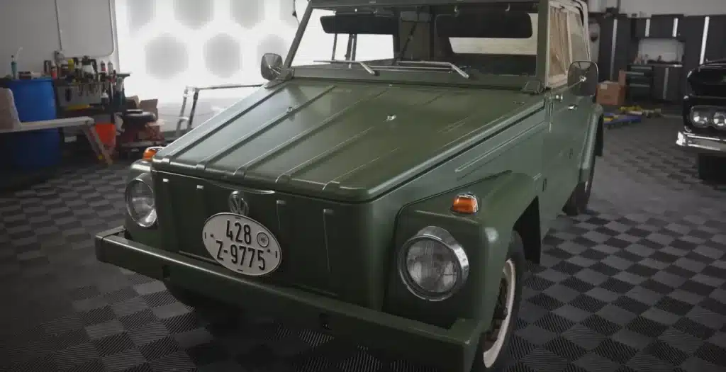 A Volkswagen known in the US as the 'Thing' emerges after 50 years in storage