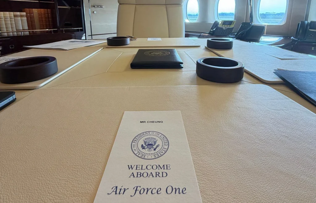 The US Air Force turned a Qatar's royal Boeing 747 into the new Air Force One - or VC-25B Bridge as they sometimes call it