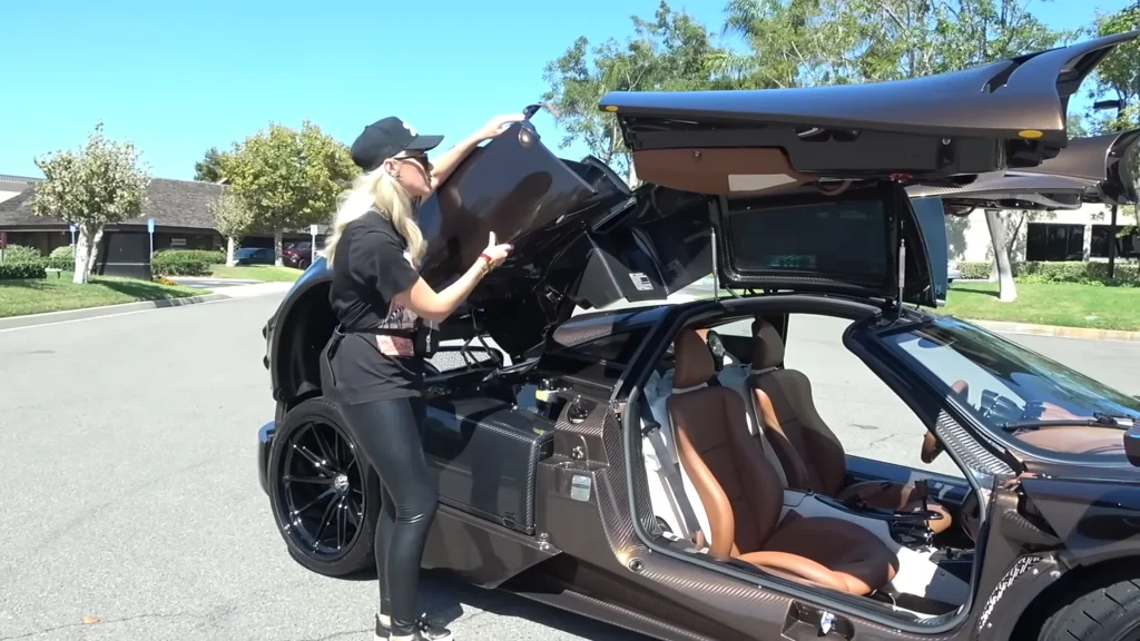 Supercar Blondie could not believe $60,000 goodie inside special edition $7,000,000 Pagani Huayra that cemented the car as mind-blowing luxury