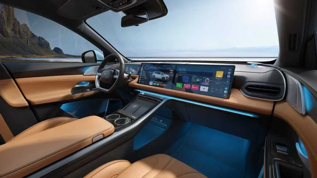 The Xpeng G9 is one of many luxury vehicles that Chinese automakers are launching almost globally cockpit