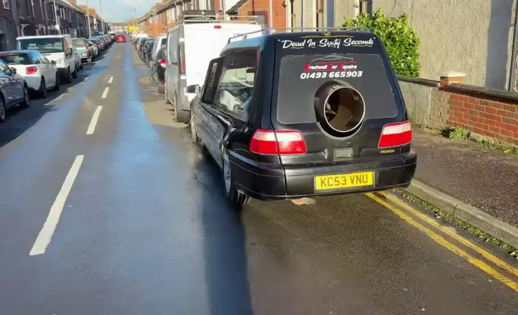 Jet-engine powered car