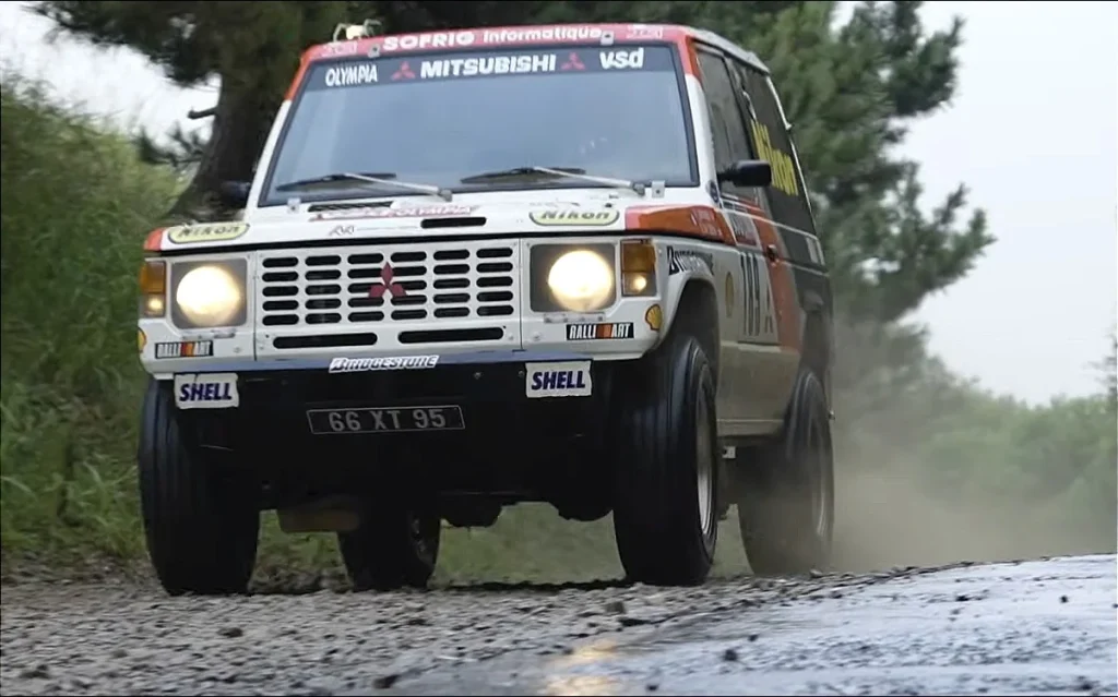 The classic beauty you see here is the Dakar Rally winning Mitsubishi Pajero from exactly 40 years ago, and its life hasn't been easy