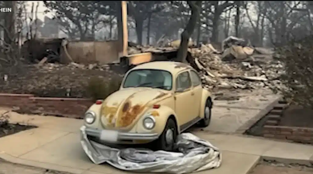 Classic car saved from LA wildfires