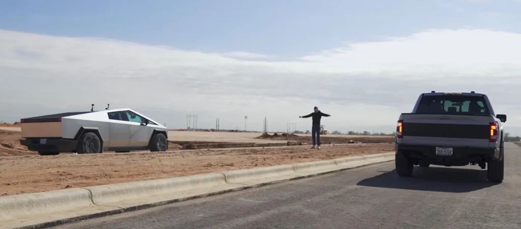 The difference between charging a Tesla Cybertruck and filling up a Ford F-150 Raptor is exactly as shocking as you may expect