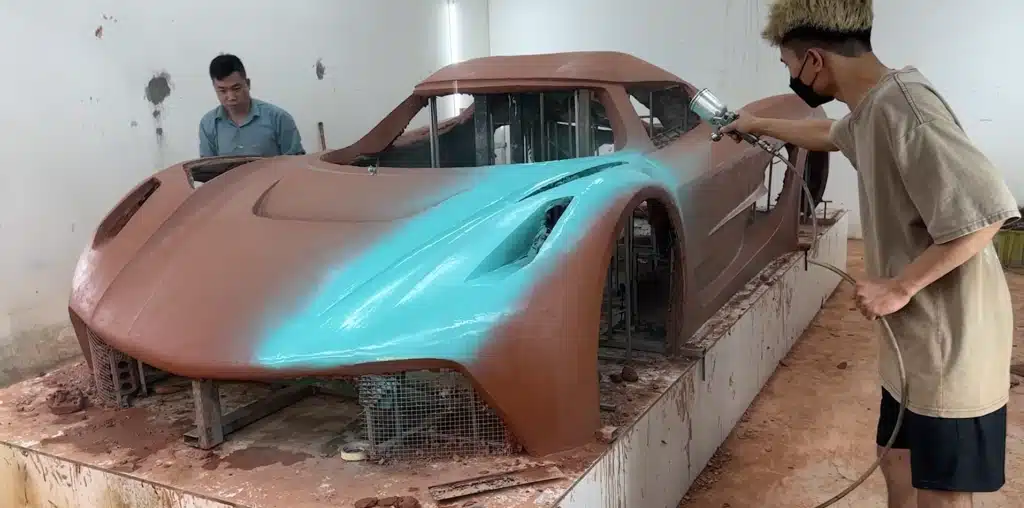 Painting the car