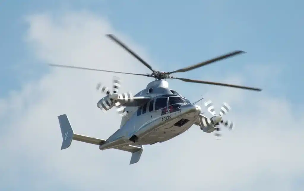 The new Airbus RACER, a modern helicopter, was recently showcased at the Paris Air Show