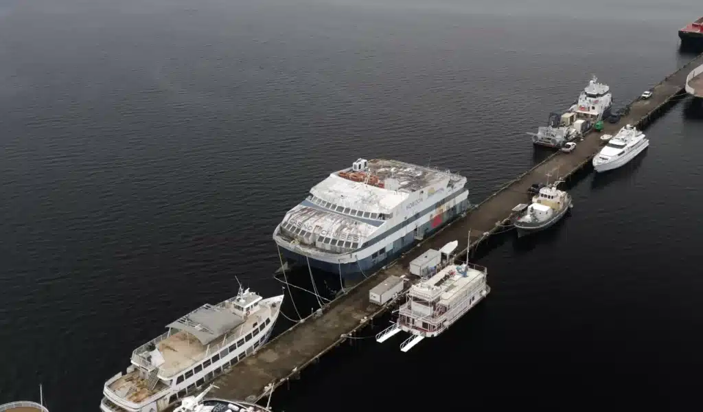 Abandoned casino cruise ship