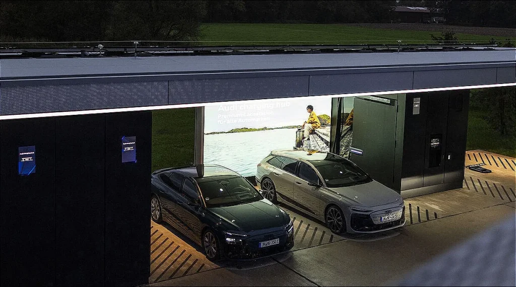 The situation is getting better, but charging an EV still takes longer than it takes to fill up the tank of a car with gas, which is Audi is doing something about it