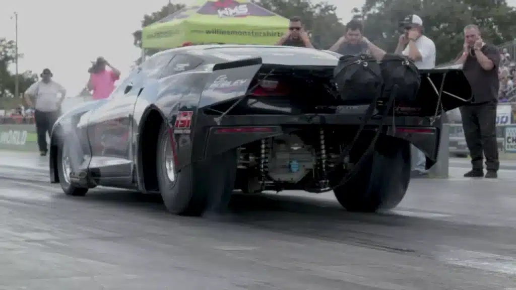 Creation of drag racer C7 Corvette