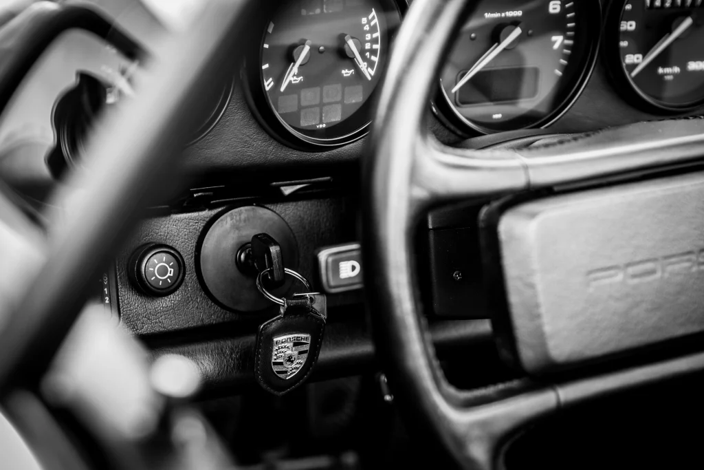 The upcoming Porsche Cayenne Electric will still have the ignition switch on the left-hand side of the steering wheel