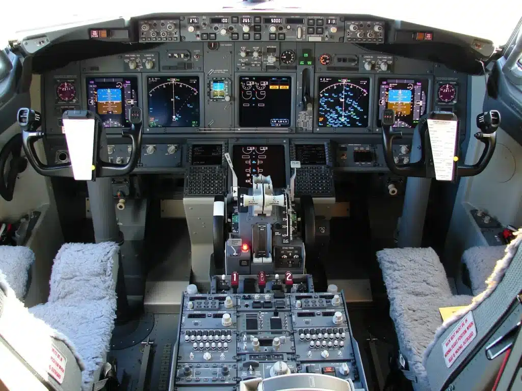 Inside the cockpit of Southwest Airlines Boeing 737-800
