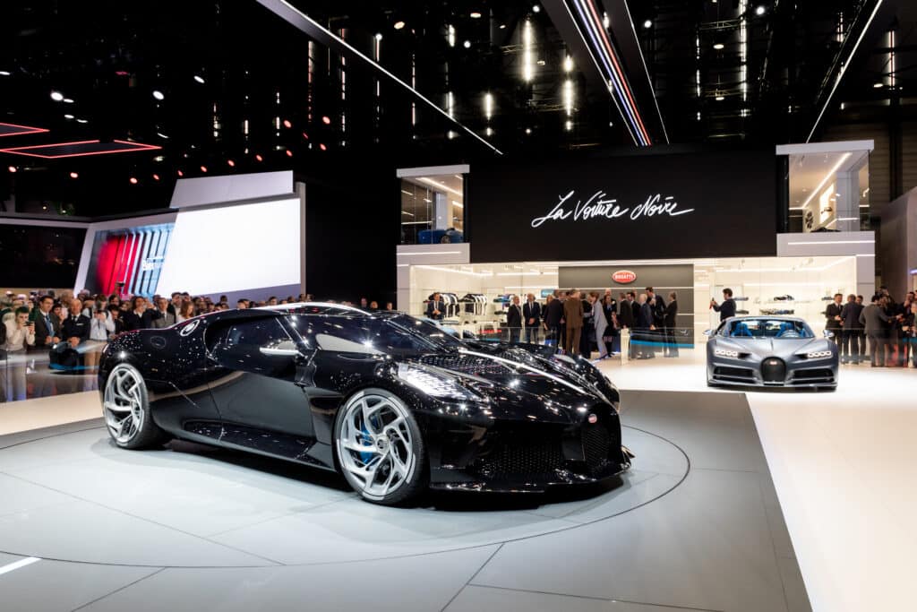 There is only one Bugatti La Voiture Noire in existence and no one knows who owns it