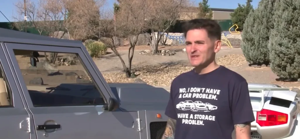 Theres a guy in New Mexico whos been hiding a secret two-car collection both of which are Lamborghinis