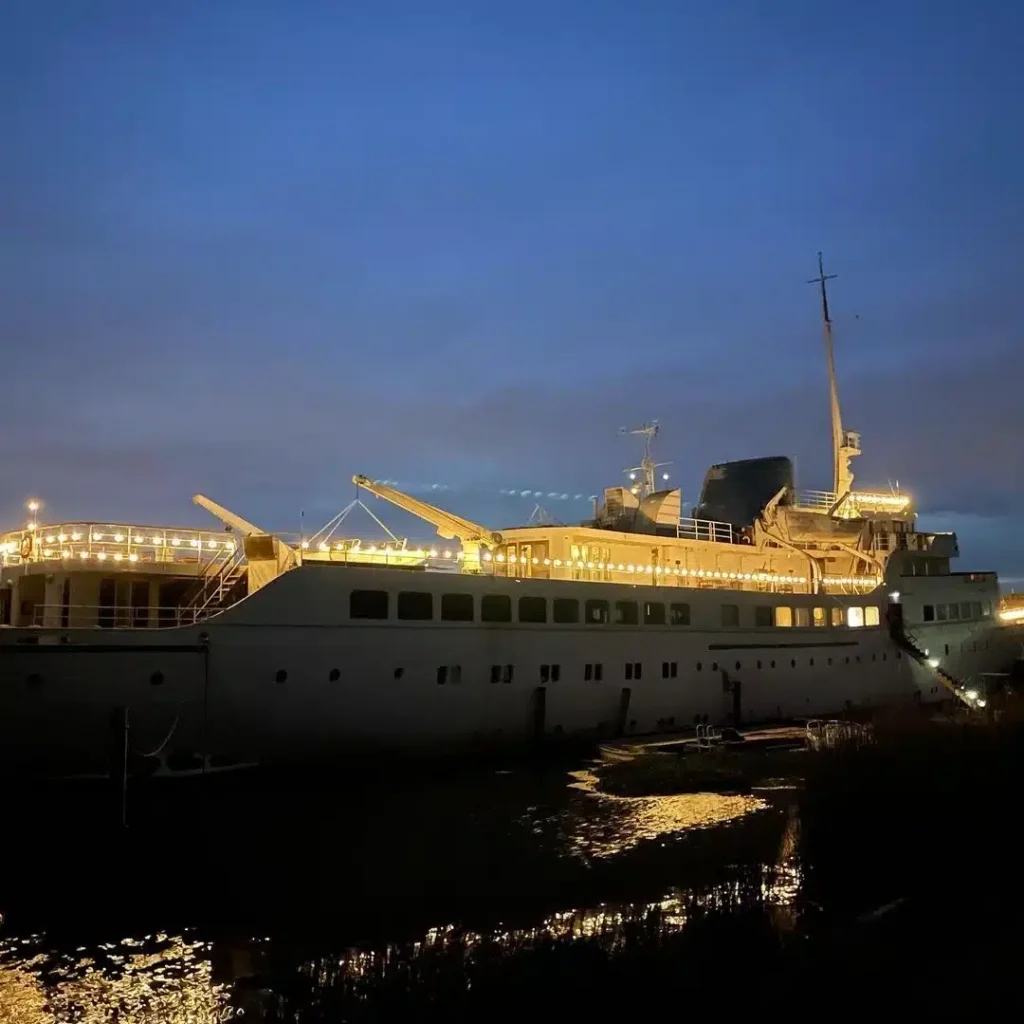 There's a man in California who's spent 15 years and millions of dollars of a cruise ship that's now been dismantled