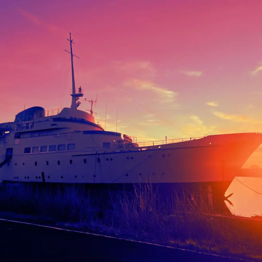 There's a man in California who's spent 15 years and millions of dollars of a cruise ship that's now been dismantled