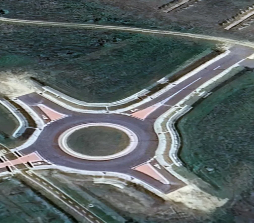 There's a random roundabout in the middle of nowhere in Hungary that cost millions to build, and it doesn't go anywhere