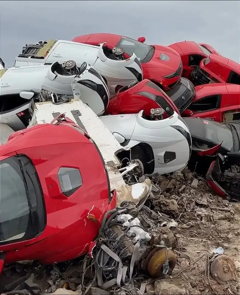 There’s a scrapyard just outside Phoenix, Arizona, US, that’s teeming with strange three-wheeled EVs that were abandoned here years ago