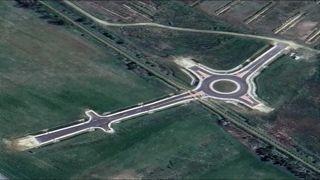There’s a totally random and very expensive roundabout in the middle of nowhere in Hungary