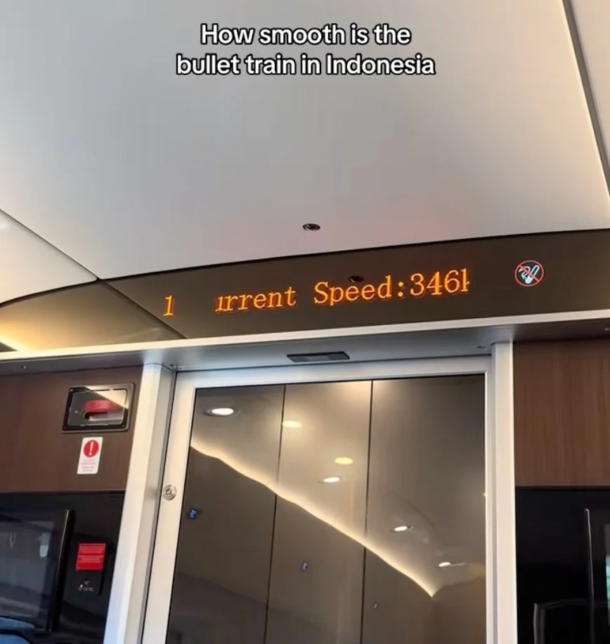 Bullet train in Indonesia